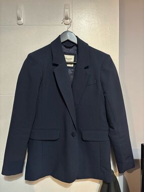 Abercrombie & Fitch Women's Navy Single-Button Suit Set